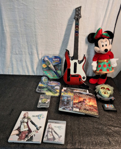 (1) Final Fantasy XIII For PS3 W/ Official Game Guide, (1) Sealed V Battle Deck Of Pok&eacute;mon Cards & More