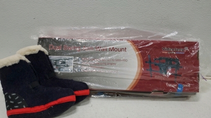Dual Swing Arm Wall Mount and Sorel Boot Insulator