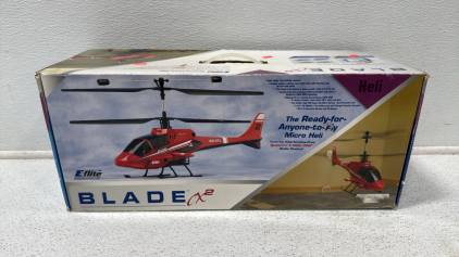 Blade CX2 Remote Control Helicopter W/Spare Pieces and Manual