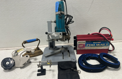 Lot of Tools! Including: Chicago Electric Angle Grinder, Vector Maxx SST 700 Watt DC-AC Power Inverter, and Much More!!