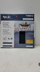 Style Selection 24 Inch X 24 Inch Self Stick Carpet Tile
