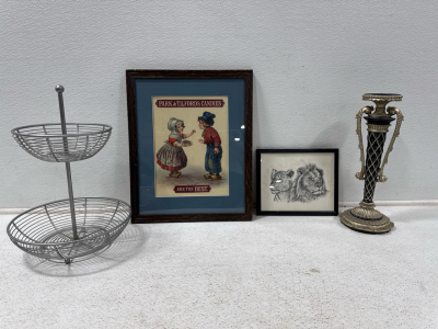 Assorted Goods Home Decor , Vintage Wood Carved Women Statue And More ..