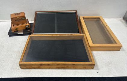 Assorted Smaller Display Cases And More ..