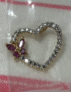 Butterfly Heart Pendant