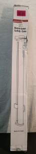 (1) Retractable Baby / Pet Gate, Grey, 42" Tall x 130" Long