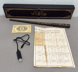 Electronic Magic Wand with USB Rechargeable Power and Harry Potter Theme