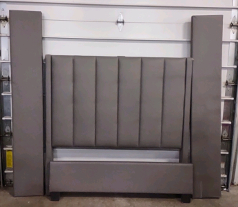A Gray Faux Bed Frame - Full Size