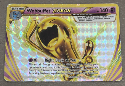 Pok&eacute;mon Wobbuffet BREAK Trading Card, XY155, 2016, Holographic