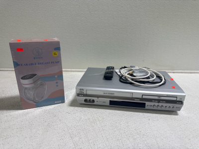(1) *New* Wearable Breast Pump & (1) JVC DVD & VHS Player