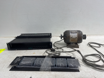 Craftsman 1/2 hp capacitor motor and cart shelf and saw