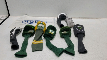 8 Golf Club Head Covers and Towel