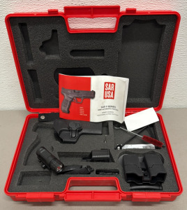 SAR USA SAR9 Firearm Accessories Kit, Holster, Tactical Flashlight, Case