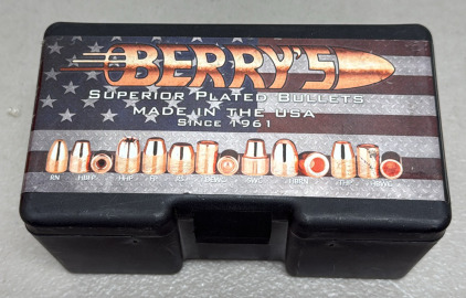 Berry's 40 Cal (.401) 180gr Round Nose Bullets, 250 Qty, #38854