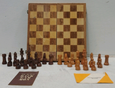 Vintage Wooden Chess Game Set