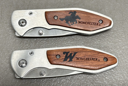 (2) Winchester Folding Pocket Knife, Model 22-41794, 3" Stainless Steel Blade