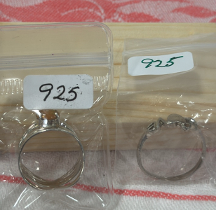 (2) Sterling Stamped 925 Rings