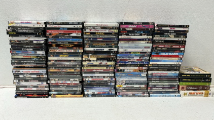 140 Assorted DVDS, Also (2) Sets Of Looney Tunes Golden Collection,The Waltons, Jerry Lewis, The Muppets,And 60 Children&rsquo;s DVDs