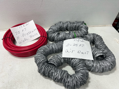 High pressure water hose & Air ducts