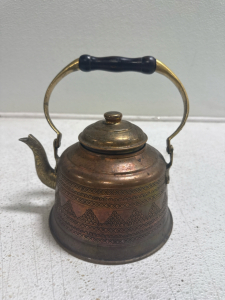 (1) Copper Tea Pot
