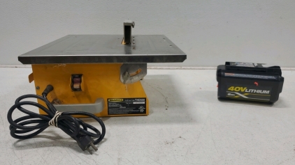 RYOBI 40V Lithium Battery and WorkForce Tile Cutter