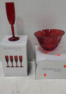 Red Marquis Crystal Glassware