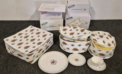 Sweet Heart Rose by Doulton & Co Limited China Dinner wear Set with Bags, (4) Vintage Collectable Cars