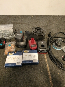 Assorted tools and screws