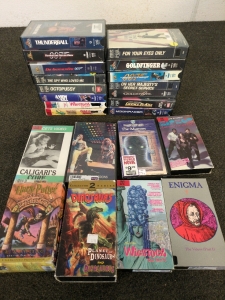 Assortment of VHS Tapes Including The Mummy, 007, and Much More