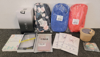 Cross Body Bags, Iron Flask Cup, Lexi White Reusable Forehead Wrinkle Patches, Phone Cases, And Face Mask