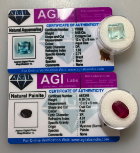Natural Gemstones Including 7.80ct. Marquise Cut Red Ruby, And 3.25ct. Oval Cut Color Changing Alexandrite