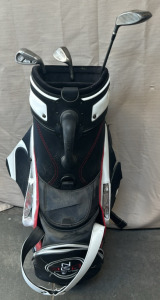 Nike Golf Club Bag & 3 Clubs