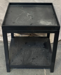 Small Black Nightstand / 15&rdquo; L x 19&rdquo; W x 24&rdquo; H