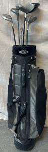 Knight Golf Club Bag & 6 Golf Clubs