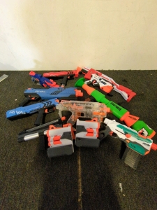 Assorted Nerf Guns including Rival and Fortnite