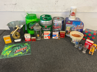 Heineken 5L Tap Keg, Coors Light 5 Liter Tap Keg, Collectible Tins, Vintage Band-Aid Tins, And So Much More!!!