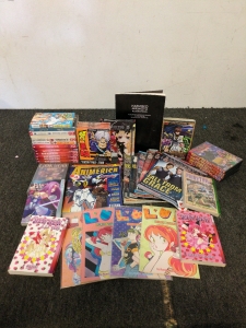 Various Manga Books and Anime movies Including Tokyo Mew Mew Dragon Ball Z and Maid Sama and Much more
