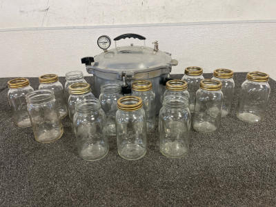 Pop, Lock, And Jar It!! Vintage Pressure Cooker And Jars!!