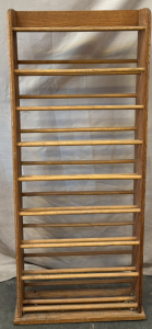 Wooden CD Rack / 7&rdquo; L x 24.5&rdquo; W x 60&rdquo; H