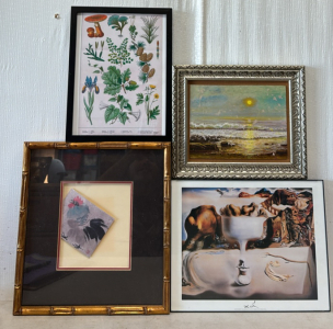 (4) Small Framed Paintings