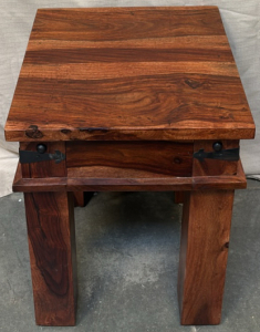 Small Wooden Endtable / 18&rdquo; L x 18&rdquo; W x 22.5&rdquo; H
