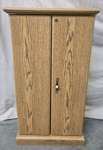 Wooden Multimedia Storage Cabinet