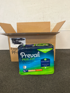 (4) Packs of Prevail Per-Fit Daily Underwear 14 Count, Extra Large 58&rdquo;- 68&rdquo;