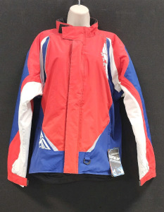 *New With Tag* Fly Racing Aurora Motorcycle Jacket, Medium, Red/Blue/White, Hydraguard