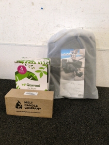 Pet Car Seat Travel Hammock, Pet Wipes, (3) Candles By Melt Candles Company