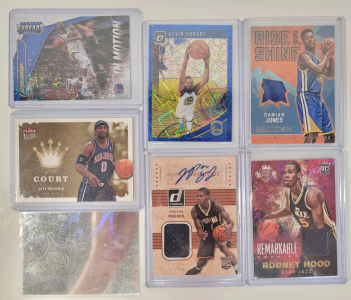 Basketball Cards- Dennis Rodman, Damian Jones, Kevin Durant, Joe Young, Jeff McInnis, Rodney Hood