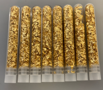 (8) Bottles Of Golf Flakes/Leaf Gold