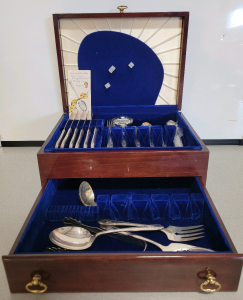 Queen Bess Pattern Silverware With Box