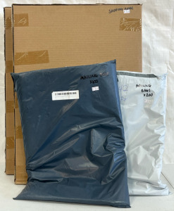 50 9x6x4&rdquo; Mailing Boxes, 200 11-3/4x15-3/4&rdquo; Mailing Bags & 100 19x23-1/2&rdquo; Mailing Bags
