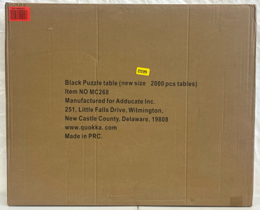 Puzzle Table for Adults with Drawers (Black) - Fits Puzzles Up to 32x24