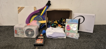 51 Red Box DVDs, Star Wars VHS, 2 (11X14in) canvas, Kids Toys, Mermaid Shower Curtain, Easter Foam, Kids Jewelry, Centro Point (Size 9) Shoes